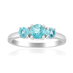 Anello in argento con Apatite Blu