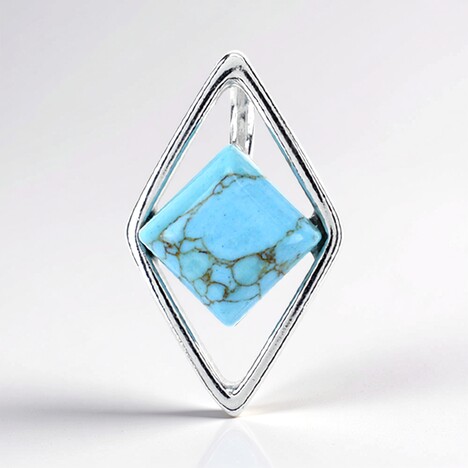Pendentif en argent et Turquoise (dagen)