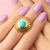 Bague en argent et Turquoise Sleeping Beauty (MONOSONO COLLECTION)