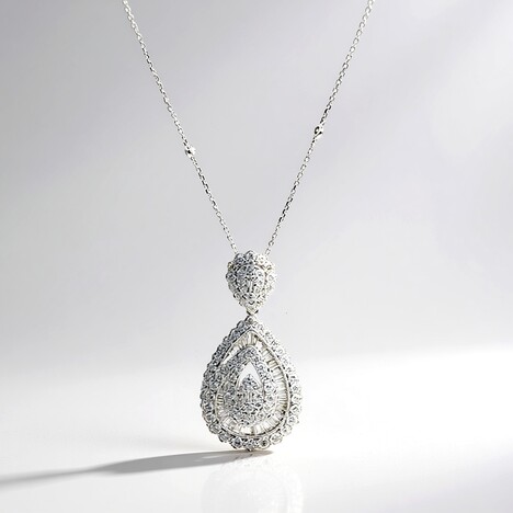 Collana in oro con Diamante SI2 (H) (CIRARI)