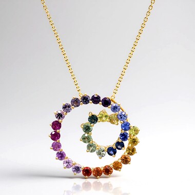Collar en oro con Zafiro (CIRARI)