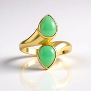 Chrysopras-Silberring (KM by Juwelo)