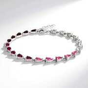 Bracciale in argento con Topazio Bianco