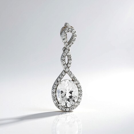 Ciondolo in argento con Danburite