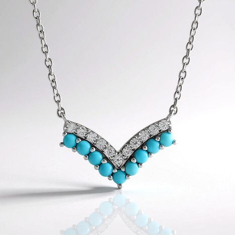 Collana in argento con Turchese Sleeping Beauty