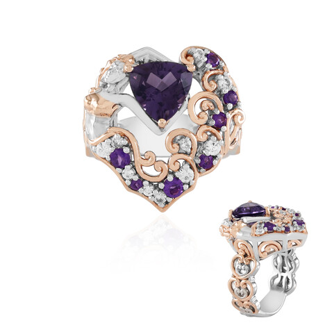 Bague en argent et Améthyste (Gems en Vogue)