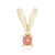 Gouden hanger met een pezzottaiet