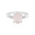 Rose Quartz Silver Ring