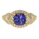 Anello in oro con Tanzanite AAA (CIRARI)