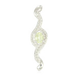 Cuprian Tourmaline Silver Pendant