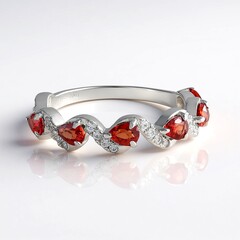 Anello in argento con Rubino Tanzania