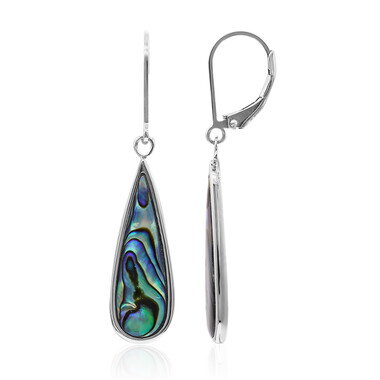 Abalone-Muschel-Silberohrringe (Art of Nature)