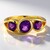 Anello in argento con Ametista