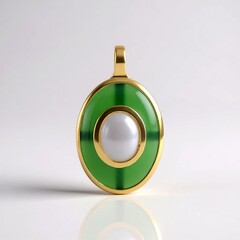 Ciondolo in argento con Calcedonio Verde
