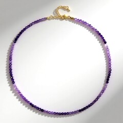 Collana in argento con Ametista Uruguay