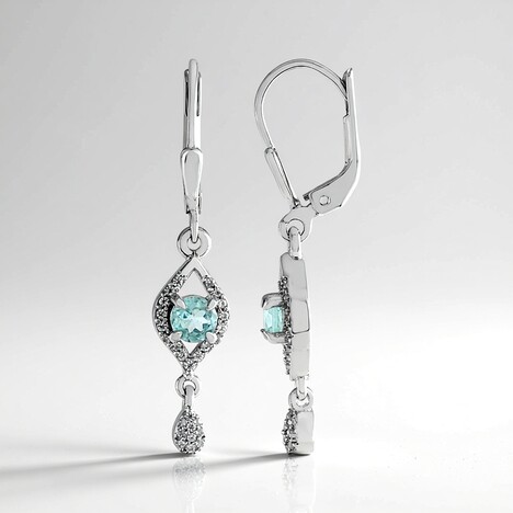 Orecchini in argento con Apatite Blu