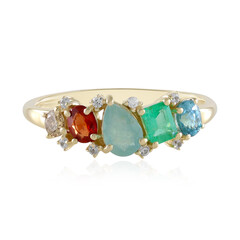 Anello in oro con Grandidierite