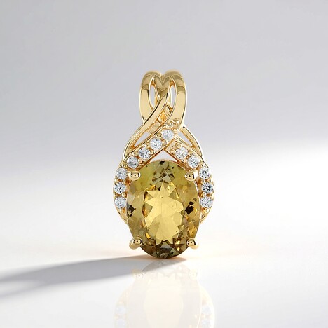 Ciondolo in argento con Tanzanite Gialla (non riscaldata)