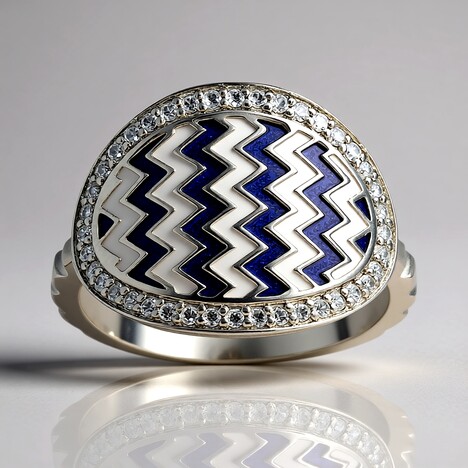 Anello in argento con Zircone