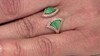 Zilveren ring met Malachieten (Adela Silber)