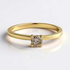Anello in argento con Diamante Cioccolato I2