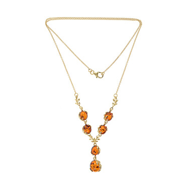 Collana in oro con Ambra Baltica (dagen)
