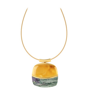 Edelstein-Silberhalskette (dagen)