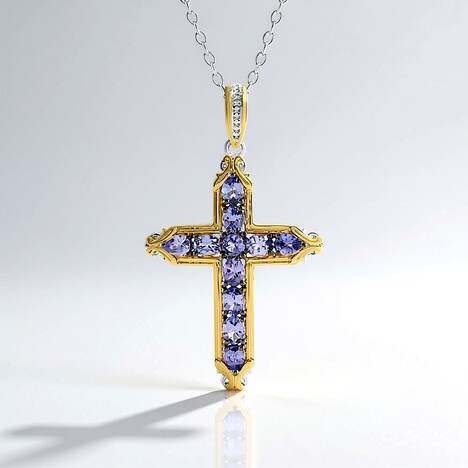 Collana in argento con Tanzanite (Gems en Vogue)