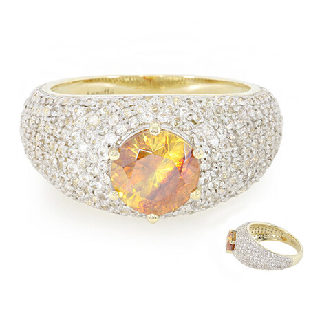 Anello in oro con Sfalerite (Annette)