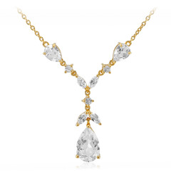 White Topaz Silver Necklace