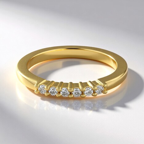 Anello in oro con Zaffiro Bianco (Adela Gold)
