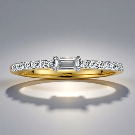 Anello in oro con Diamante SI1 (G) (Annette)