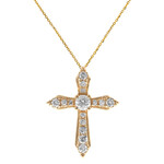 Gouden halsketting met SI1 (H) Diamanten (CIRARI)