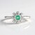 Anello in argento con Smeraldo Russo