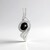 Ciondolo in argento con Zaffiro Stellato Nero (de Melo Essence)