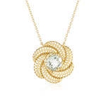 Collier en argent et Améthyste verte (Ornaments by de Melo)