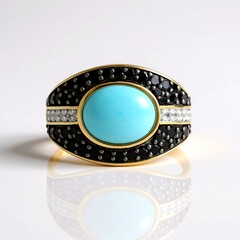 Anello in argento con Turchese Sleeping Beauty (Faszination Türkis)