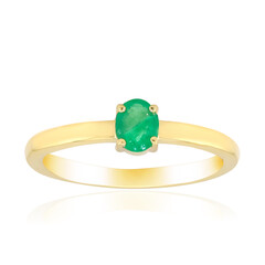 Zilveren ring met een Zambia-smaragd