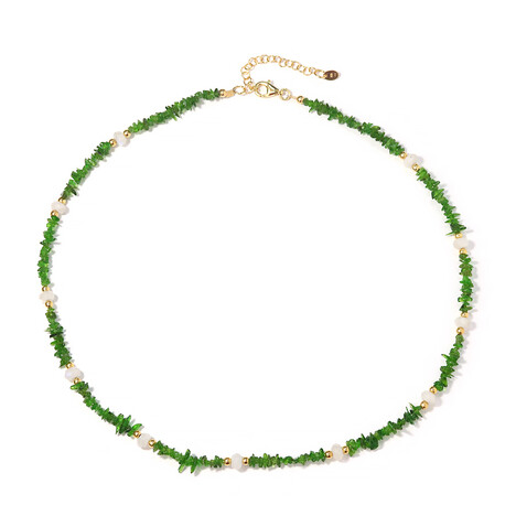 Collar en plata con Piedra de Luna arcoíris