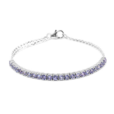 Tansanit-Silberarmband
