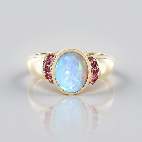 Bague en or et Opale Welo (Adela Gold)