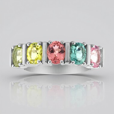Anello in argento con Tormalina (Pallanova)