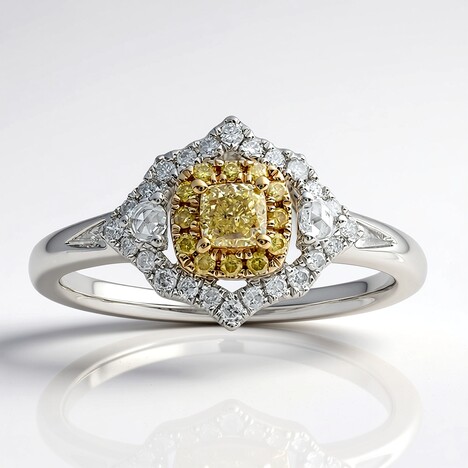 Anello in oro con Diamante Giallo SI2 (CIRARI)