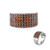 Mosambik-Granat-Silberring