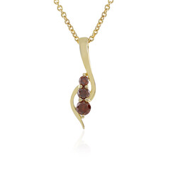 Collana in oro con Diamante Rosso I3