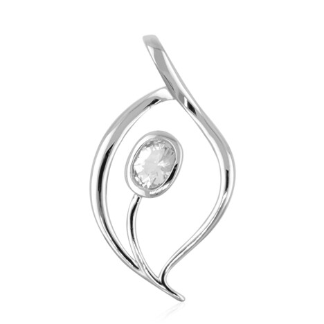 Ciondolo in argento con Danburite