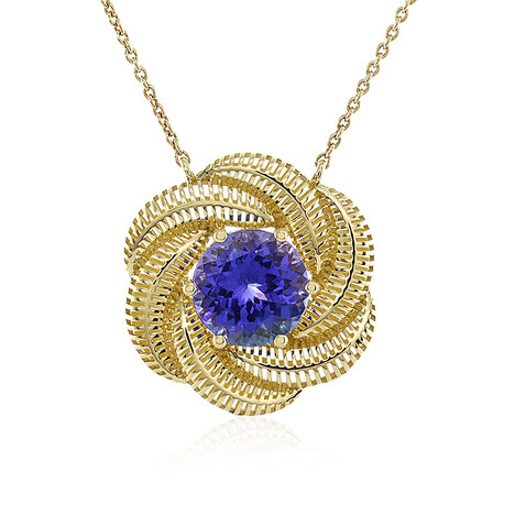 AAA-Tansanit-Goldcollier (Ornaments by de Melo)