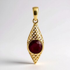 Ciondolo in oro con Rubino (Ornaments by de Melo)