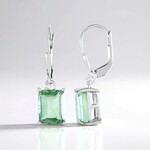Orecchini in argento con Fluorite Verde