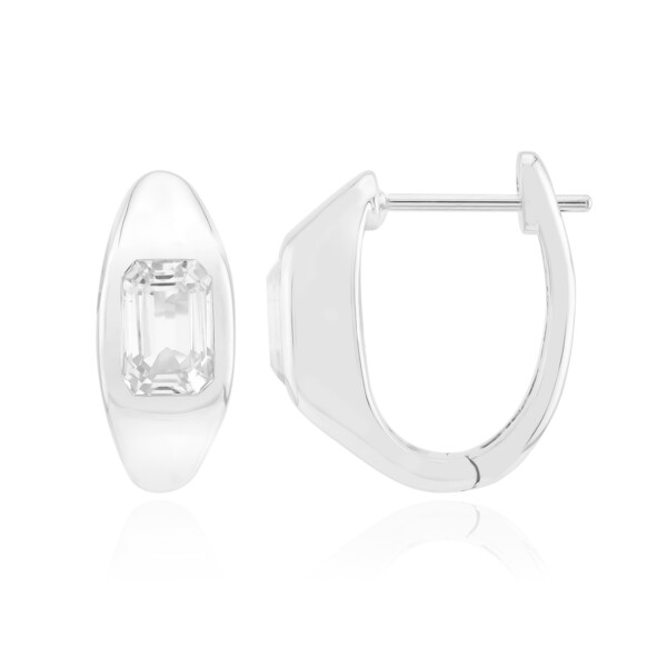Pendientes en plata con Cuncita blanca